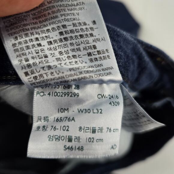 Levi's 515 boocut jeans blue denim size 10 womens 30x32 5391 - Picture 12 of 13